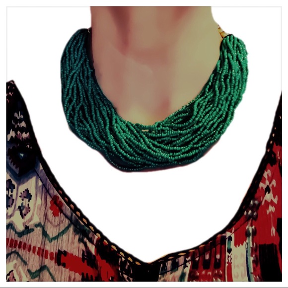 BOHO BEADED NECKLACE - Picture 2 of 7